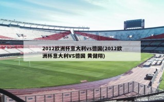 2012欧洲杯意大利vs德国(2012欧洲杯意大利VS德国 黄健翔)