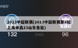 2013中超联赛(2013中超联赛第8轮上海申鑫23山东鲁能)